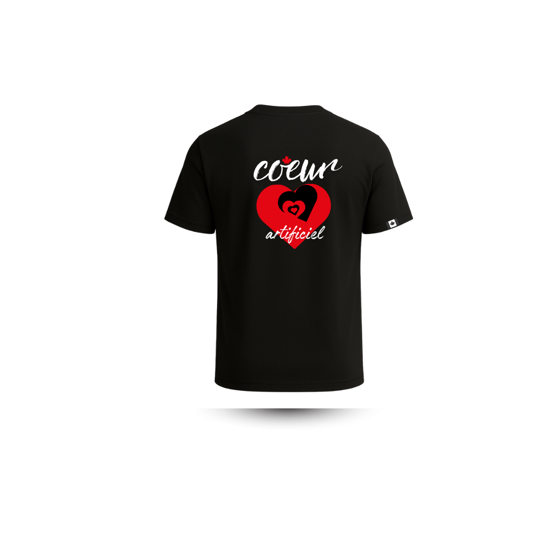 T-shirt “Cœur Artificiel” – Collection Emotion Visuelle